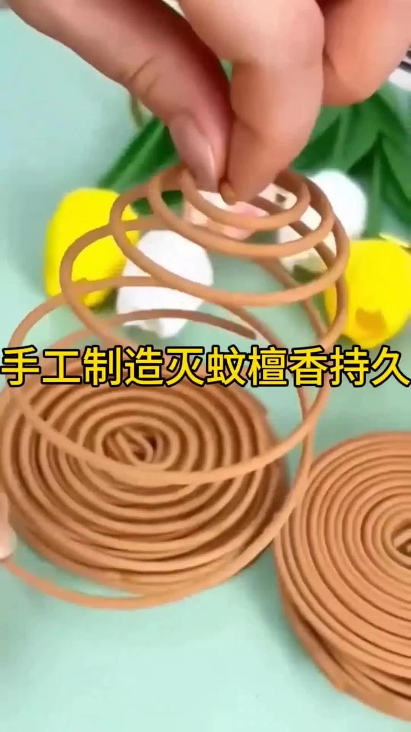 手工制造灭蚊檀香蚊香 家用强力驱蚊蚊蝇香，清香型户外托盘持久解析
